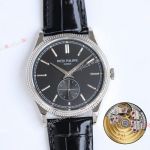 TW Factory Patek Philippe Calatrava Clous De Paris Bezel Black/White Face 30-255PS Movement Watch 39mm 